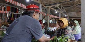 Blusukan ke Pasar Tepusen, Agus Dapati Keluh Kesah Pedagang Agus Setyawan