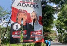 Paslon ADADIA Hadapi Black Campaign dan Perusakan Baliho ADADIA