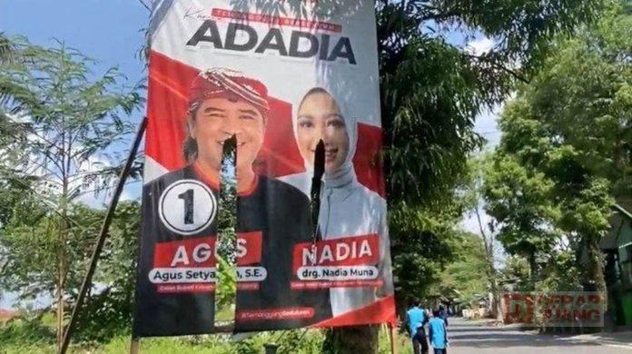 Paslon ADADIA Hadapi Black Campaign dan Perusakan Baliho ADADIA