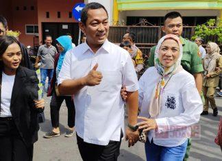 Nyoblos di TPS Lempongsari, Hendi Optimis Menang di Pilkada Jateng