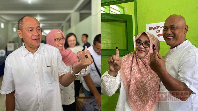 sadewo lintarti nyoblos bareng keluarga