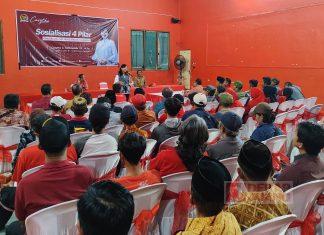 Casytha Ajak Warga Bergas Kidul Jaga Persatuan dalam Nanguan 4 Pilar Kebangsaan