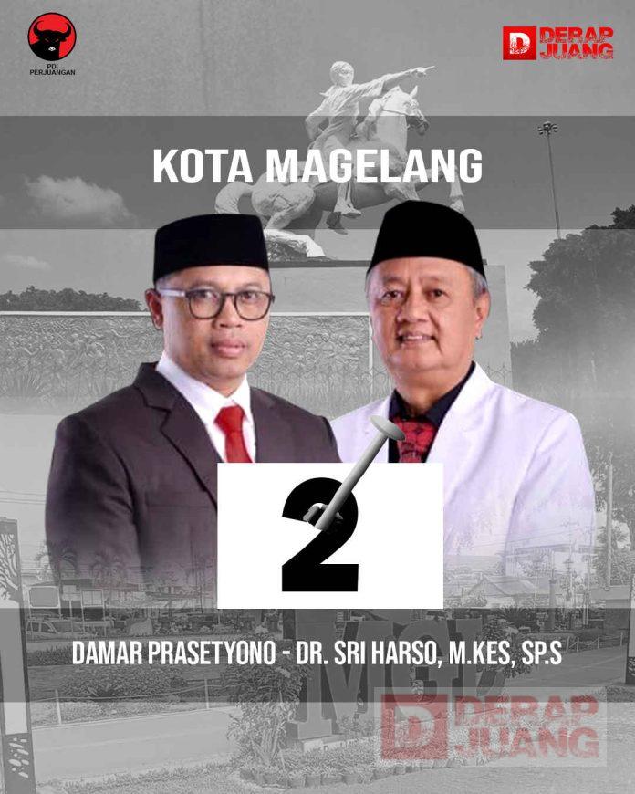 Pilwalkot Magelang, Paslon ‘DAMAI’ Raih Kemenangan Magelang