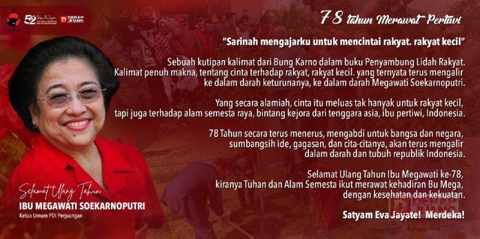HUT Megawati Soekarnoputri Ke-78