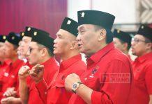 Khidmat! DPD PDI Perjuangan Jateng Ikuti Live Streaming HUT Ke-52