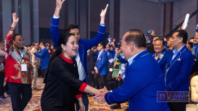 Hadiri Kongres Demokrat, Mbak Puan Ucapkan Selamat AHY Terpilih Kembali Jadi Ketum Mbak Puan