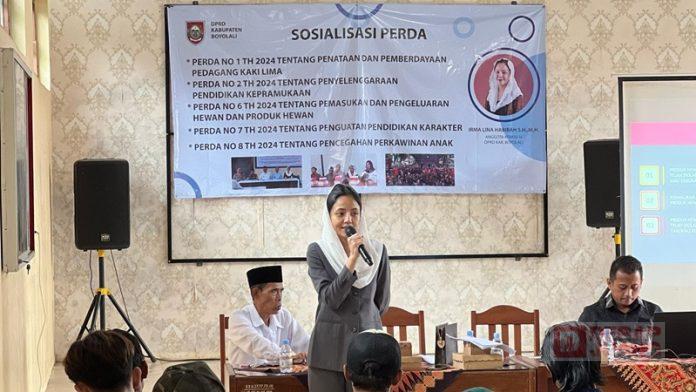 Irma lina Habibah Sosialisasikan Perda Kepada Warga Kecamatan Banyudono