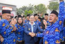 Di Bawah Guyuran Hujan, Wali Kota Semarang Lantik 2.324 PPPK dan 4 Pejabat Fungsional