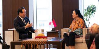 Bertemu Ketua DPR Jepang, Mbak Puan Dorong Dukungan Transisi Energi Hijau di RI Puan Maharani