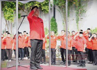 Peringati Hari Lahir Pancasila, DPD Partai Jateng Gelar Upacara Bendera PDI Perjuangan Jateng