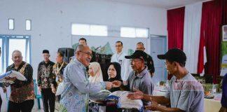 Perkuat Ketahanan Pangan, Sadewo Salurkan Bantuan Beras di Banyumas
