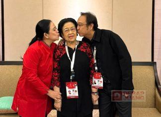 Jelang Kongres, Mbak Puan Unggah Foto Cium Ketum Bersama Prananda Kongres PDIP