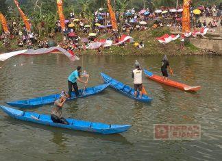 Samuel Wattimena Hadiri Lomba Perahu Dayung di Bawen, Kabupaten Semarang
