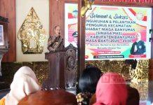 Sadewo Hadiri Pengukuhan Pengurus Sinaga Mas tingkat Kecamatan