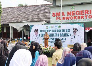 Sadewo Luncurkan Program Cek Kesehatan Gratis Bagi Anak Sekolah di Banyumas