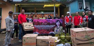 Mbak Casytha Serahkan Bantuan untuk Korban Bencana Longsor Banjarnegara Mbak Casytha