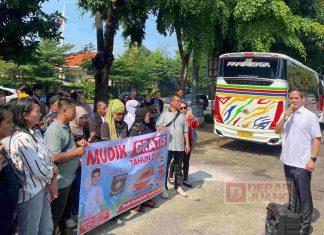 Adisatrya Lepas 153 Pemudik Asal Banyumas-Cilacap di TMP Kalibata