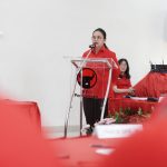 Walikota Semarang, Agustina memberikan sambutan