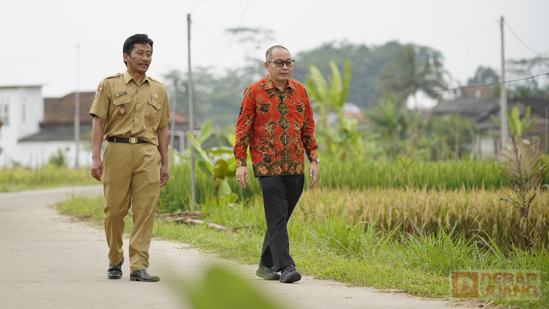 Tinjau Hasil PISEW Pendowo-Gentan, Sofwan: Bakti di Peningkatan Infrastruktur